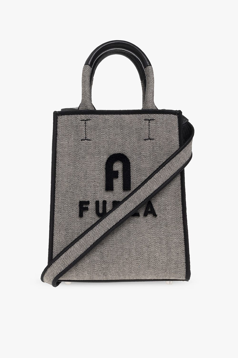 Furla black sling bag best sale